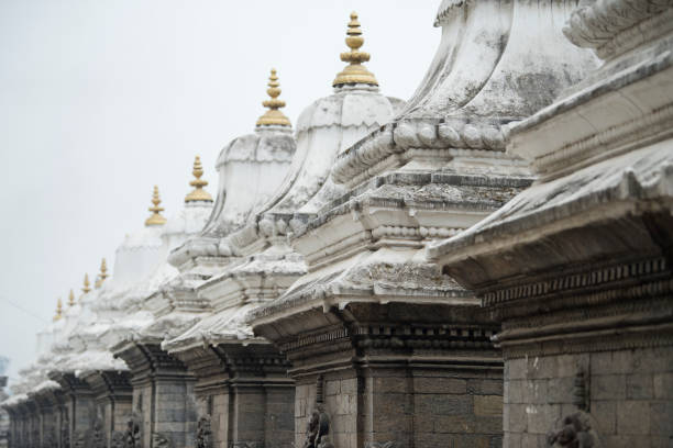Kathmandu, Nepal- April 01,2022 : The Pashupatinath Temple is a Hindu temple located on the Bagmati River in Kathmandu, Nepal.