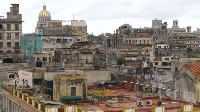 Havana Cityscape. Old Havana, Aerial View, Cuba
