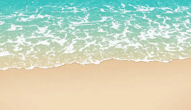 Vector illustration of Empty Sandy Beach Background