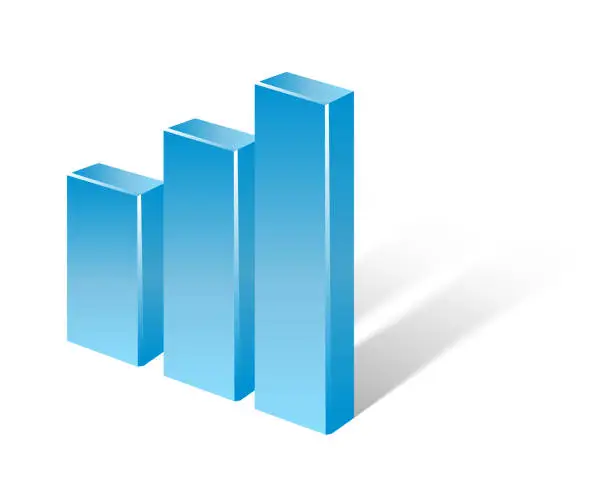 Vector illustration of bar chart