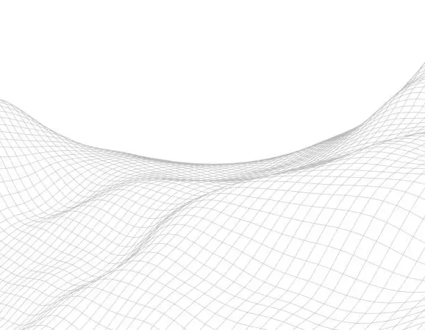 Vector illustration of net mesh wide