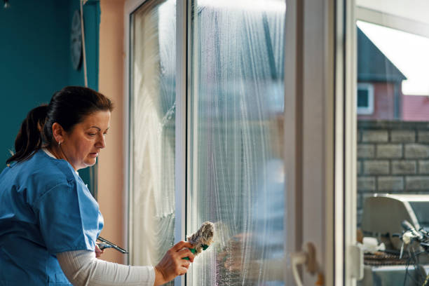 istock Domestic Cleaning Services -  Domestic Helper Cleaning Windows 2114602688