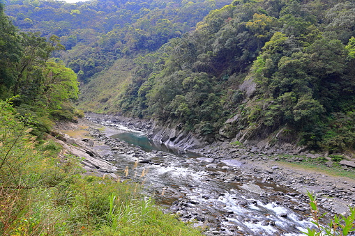 Neidong Forest Recreation Area situated at the upstream of Nanshih Creek, Wulai District, New Taipei City, Taiwan