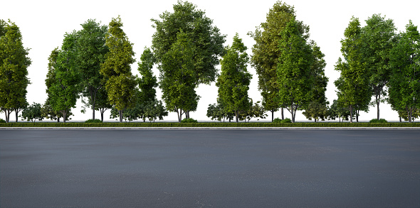 3d rendering of city landscaped objects.