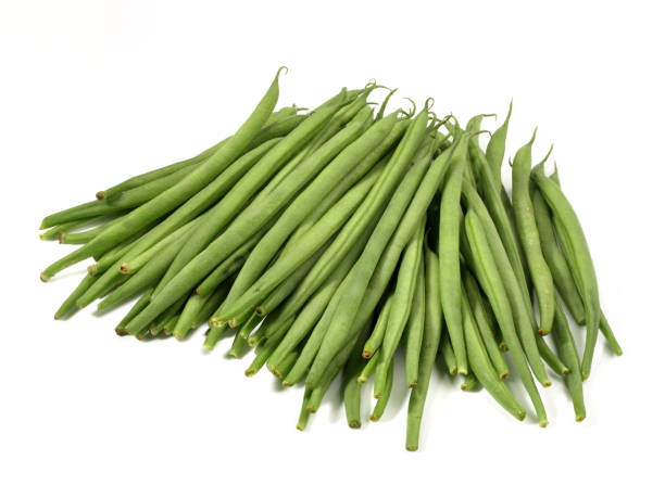 istock Vegetables - Green Kenyan Beans on white Background 2114696477