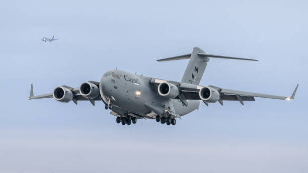 RCAF - Royal Canadian Air Force Boeing CC-177 Globemaster III (C-17A) landing at Oslo Airport Gardermoen, during NATO exercise Nordic Response 2024.