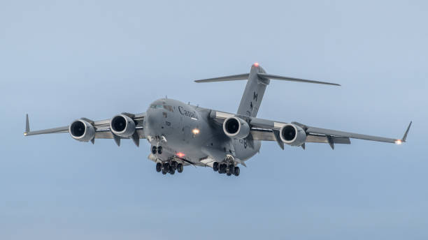 RCAF - Royal Canadian Air Force Boeing CC-177 Globemaster III (C-17A) landing at Oslo Airport Gardermoen, during NATO exercise Nordic Response 2024.