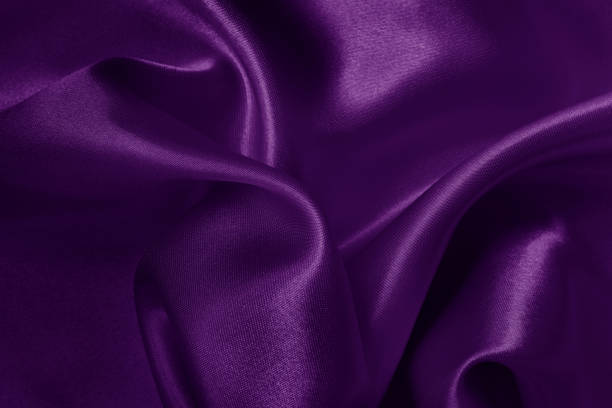 istock Purple fabric cloth texture for background and design art work, beautiful crumpled pattern of silk or linen. 2114703056
