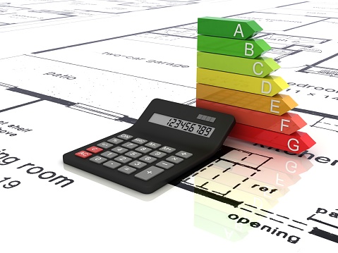Energy efficiency solar panel house rating calculator