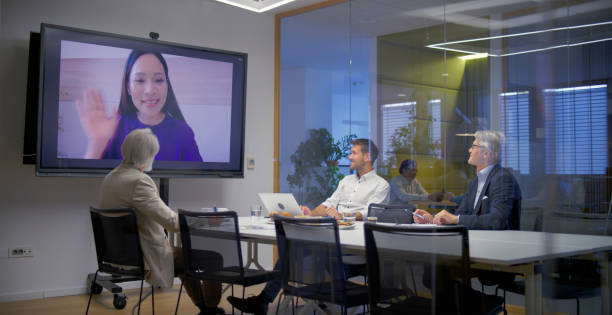 istock Business people having video conference 2114723412