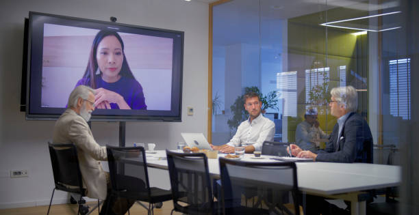 istock Business people having video conference 2114723434