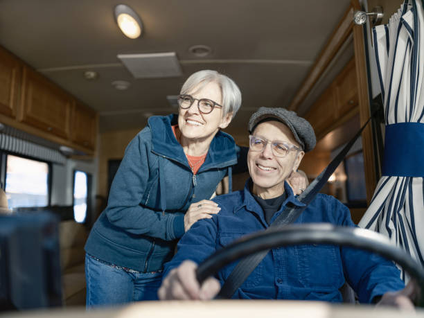 istock Senior Couple enjoying RV trip adventure 2114729695