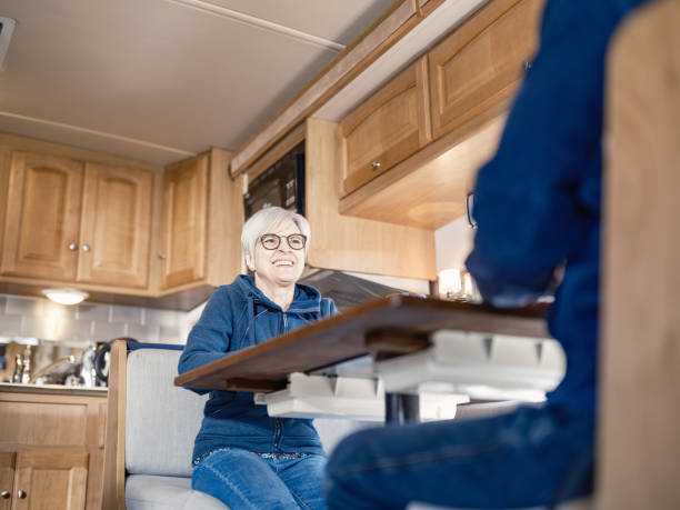 istock Senior Couple enjoying RV trip adventure 2114733417