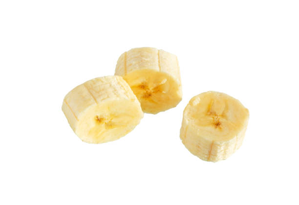 istock Banana slices isolated. 2114756948