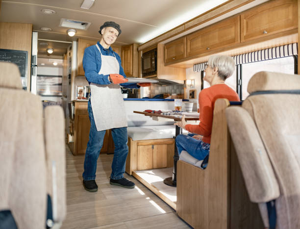 istock Senior Couple enjoying RV trip adventure 2114761126