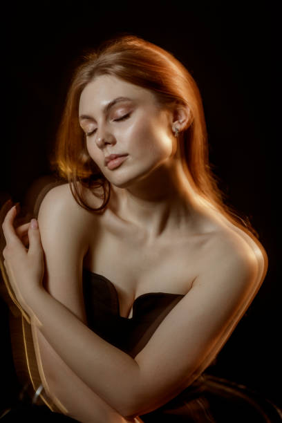 Portrait of beautiful female model