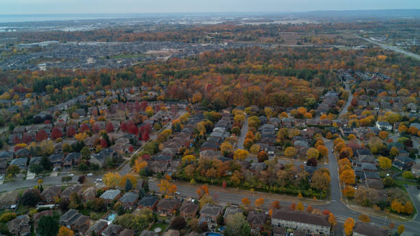 istock A Suburban Street in the fall 2114796002