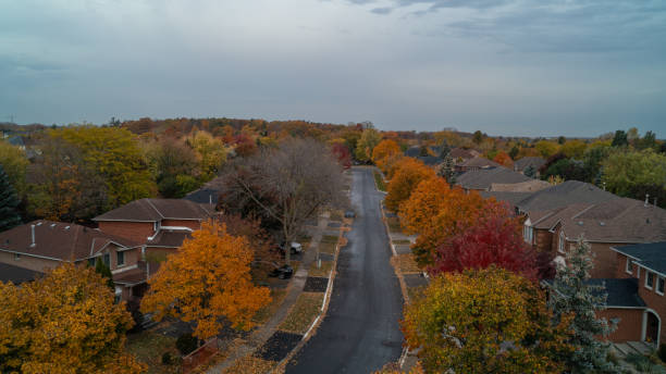 istock A Suburban Street in the fall 2114801876