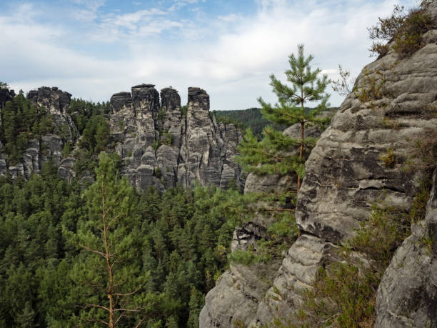istock Landscape in Saxon Switzerland with Gansfelsen, Germany 2114821852