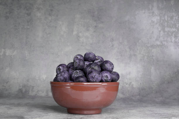 photo of Fresh blueberries on background