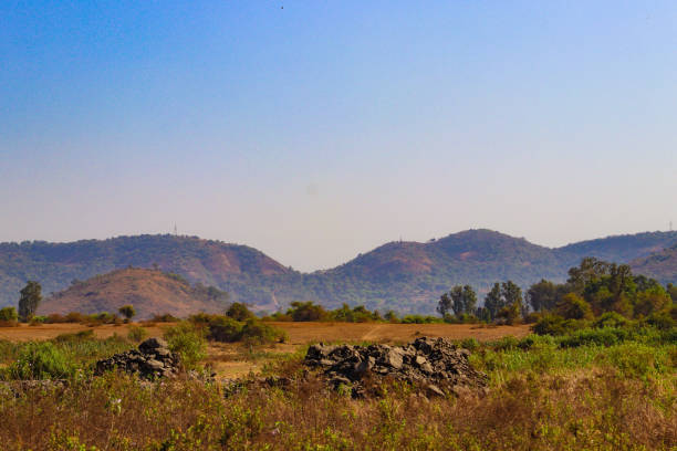 istock Landscape With Green Trees With Big Mountain Hills 2114848831