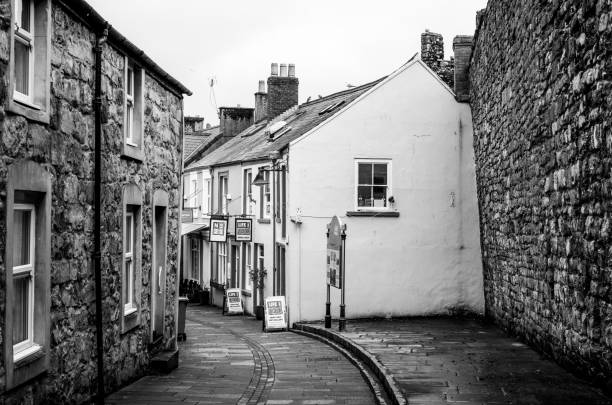 “Hole in the Wall” street in the town of Caernarfon in the county of Gwynedd in North Wales, UK.