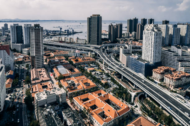 istock Aerial View of Qingdao Skyline 2114910035