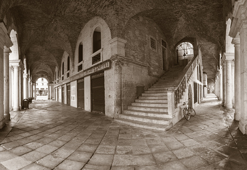 Vicenza - The porticoes of Basilica Palladiana.