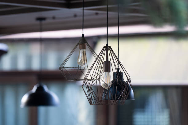 istock Fashionable ceiling lamps. Ceiling lighting. Loft Design. 2114976368