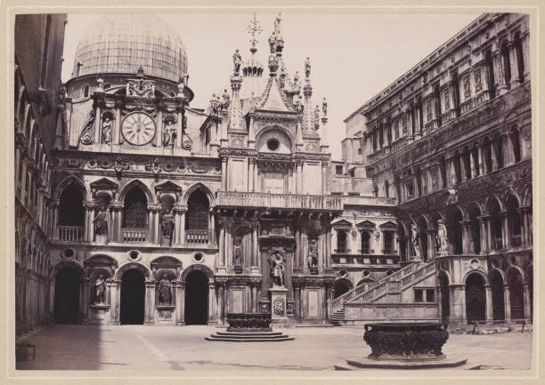 istock Historical view of Venice, Italy, original photograph, published ca. 1870 2115024211