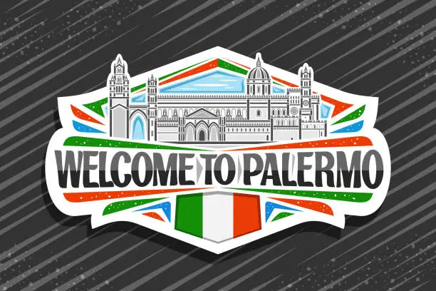 Vector illustration of Vector logo for Palermo