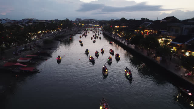 Aerial view of Hoi An old town or Hoian ancient town