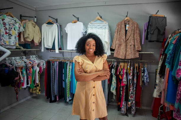 istock Woman clothing store owner 2115067524
