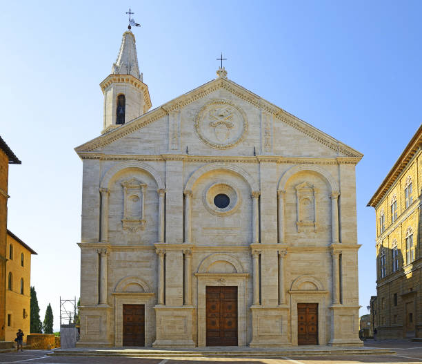 istock Roman Catholic cathedral in Pienza, Italy 2115136579