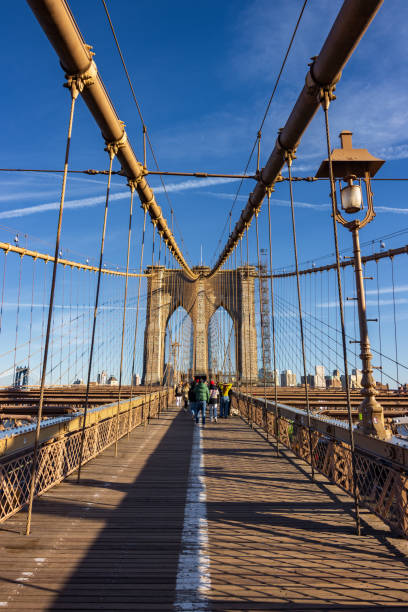istock Sunset in Brooklyn bridge in New York City (USA) 2115147705