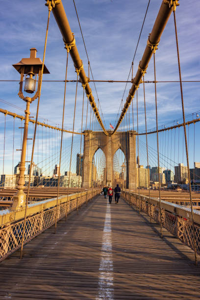 istock Sunset in Brooklyn bridge in New York City (USA) 2115148784