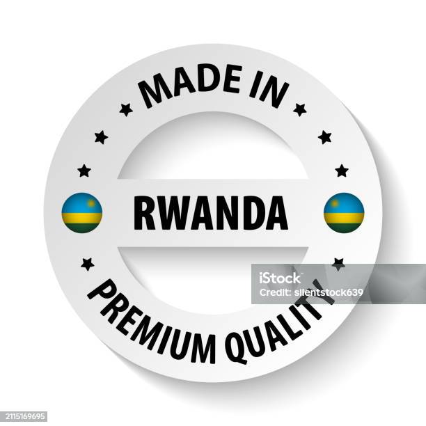 Made In Rwanda Bags Made In Rwanda Graphic And Label Stock Illustration - Download Image ...