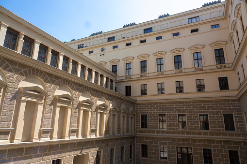 Vienna, Austria - June 19, 2023: Building of the Vienna Academy of Arts