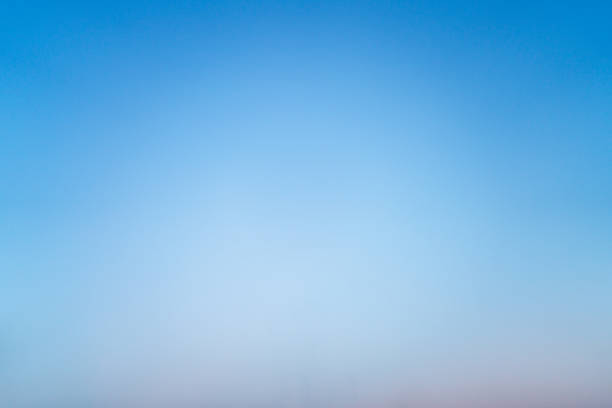 Calm gradient sky from warm twilight to peaceful night blue - in Berlin, Germany on March 23, 2024 at 5:25 PM