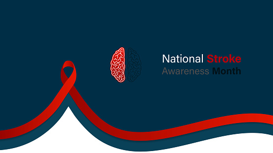 National Stroke Awareness Month Vector Design Stock Illustration ...