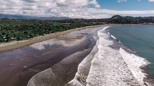 istock Surfer walking on a long tropical beach 2115259595