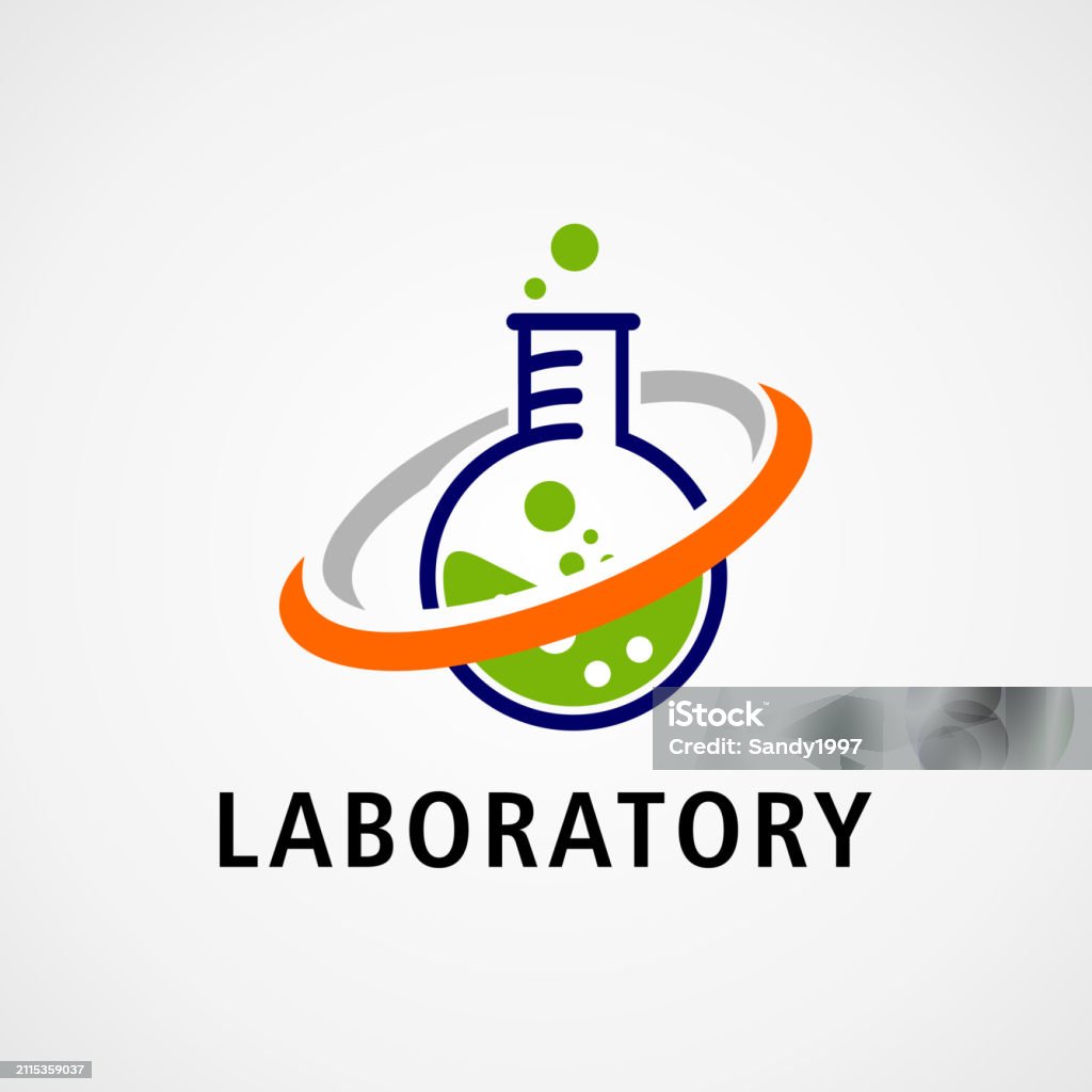Laboratory Logo Design Vector Illustration Stock Illustration ...