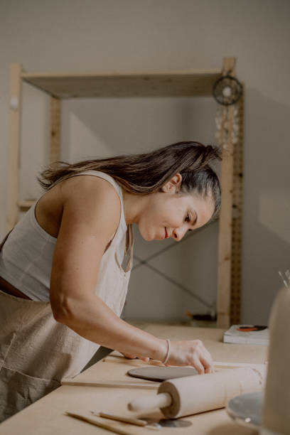 istock Woman Crafting Ceramic: Home Artistry 2115360134