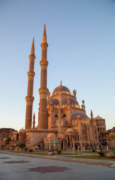 istock Al Sahaba Mosque, (El Mustafa Mosque) in Sharm El Sheikh, Egypt at sunset 2115394910