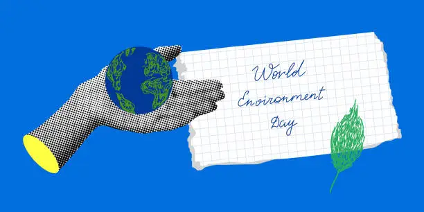 Vector illustration of World Environment day banner