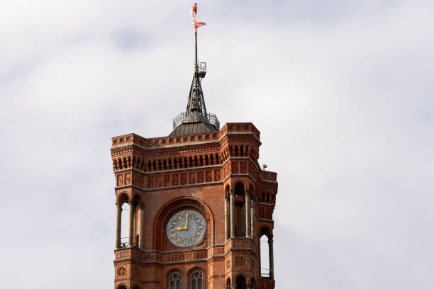 istock Red Town Hall at Alexanderplatz, Berlin, Germany. 2115624377