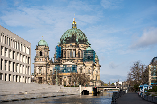 Berlin Cathedral in Germany. Berlin Cathedral close-up.