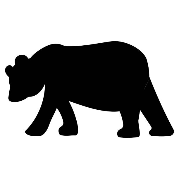 istock Panda black silhouette Chinese animal Asian bear 2115684734