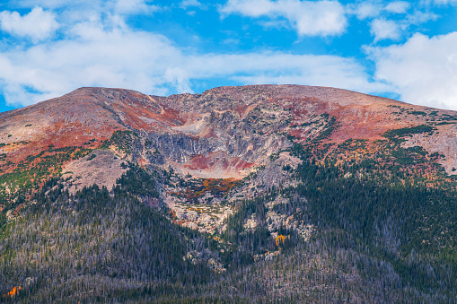 Colorful mountain near Lake Dillon, Colorado, USA