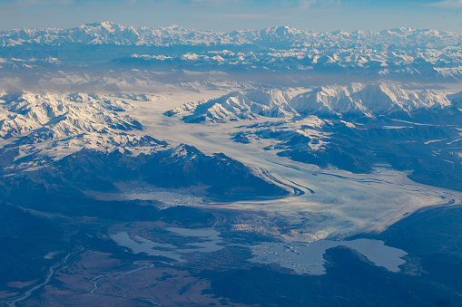 View of the coastline in southeast Alaska